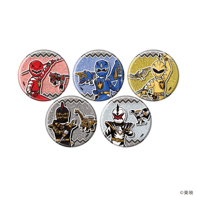 缶バッジ「爆竜戦隊アバレンジャー」01/コンプリートセット(全5種)(グラフアートイラスト)