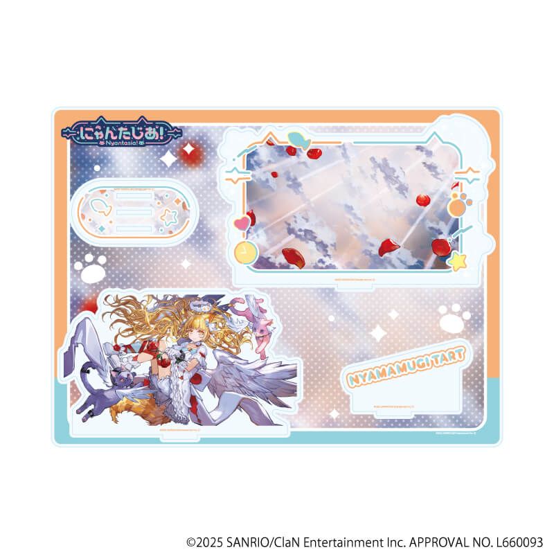 プレミアム アクリルジオラマプレート「にゃんたじあ！」03/若魔麦たると 2025誕生日ver.(公式イラスト)