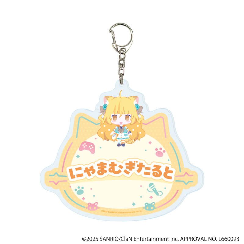 デカアクリルキーホルダー「にゃんたじあ！」01/若魔麦たると 2025誕生日ver.(公式イラスト)