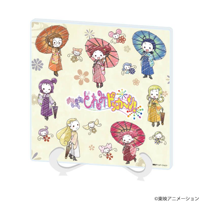 アクリルアートボード「おジャ魔女どれみドッカ～ン！」20/集合デザイン 袴・番傘ver.(グラフアートイラスト)