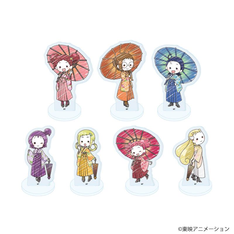 アクリルぷちスタンド「おジャ魔女どれみドッカ～ン！」05/袴・番傘ver. コンプリートセット(全7種)(グラフアートイラスト)