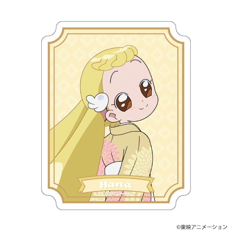 ダイカットステッカー「おジャ魔女どれみドッカ～ン！」14/ハナ 袴・番傘ver.(描き下ろしイラスト)