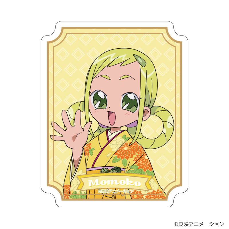 ダイカットステッカー「おジャ魔女どれみドッカ～ン！」12/飛鳥ももこ 袴・番傘ver.(描き下ろしイラスト)