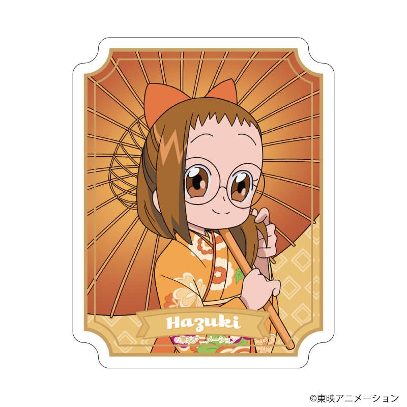 ダイカットステッカー「おジャ魔女どれみドッカ～ン！」09/藤原はづき 袴・番傘ver.(描き下ろしイラスト)