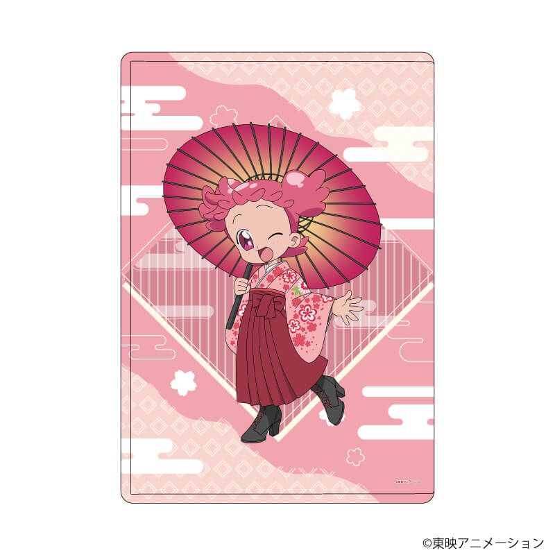 キャラクリアケース「おジャ魔女どれみドッカ～ン！」30/春風ぽっぷ 袴・番傘ver.(描き下ろしイラスト)
