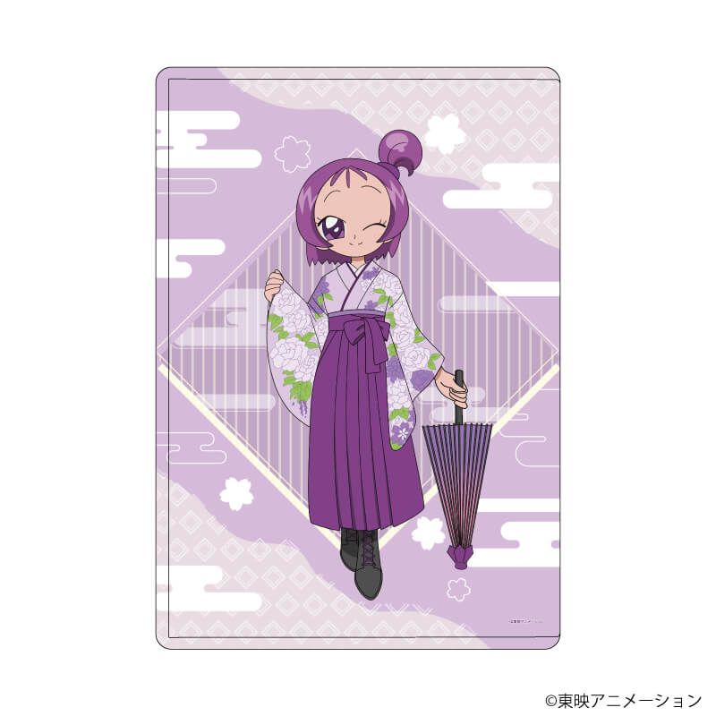 キャラクリアケース「おジャ魔女どれみドッカ～ン！」28/瀬川おんぷ 袴・番傘ver.(描き下ろしイラスト)
