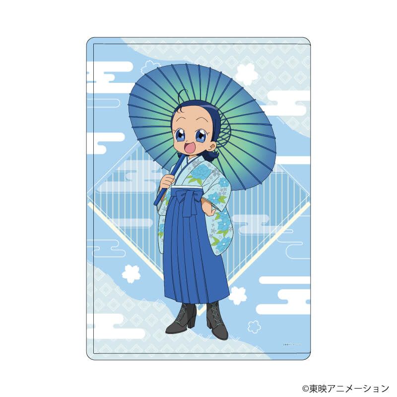 キャラクリアケース「おジャ魔女どれみドッカ～ン！」27/妹尾あいこ 袴・番傘ver.(描き下ろしイラスト)