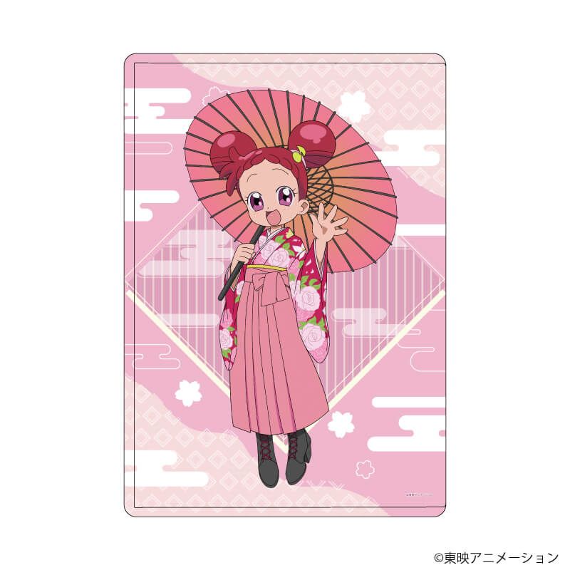 キャラクリアケース「おジャ魔女どれみドッカ～ン！」25/春風どれみ 袴・番傘ver.(描き下ろしイラスト)