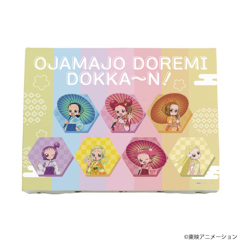 キャンバスボード「おジャ魔女どれみドッカ～ン！」13/集合デザイン 袴・番傘ver.(描き下ろしイラスト)
