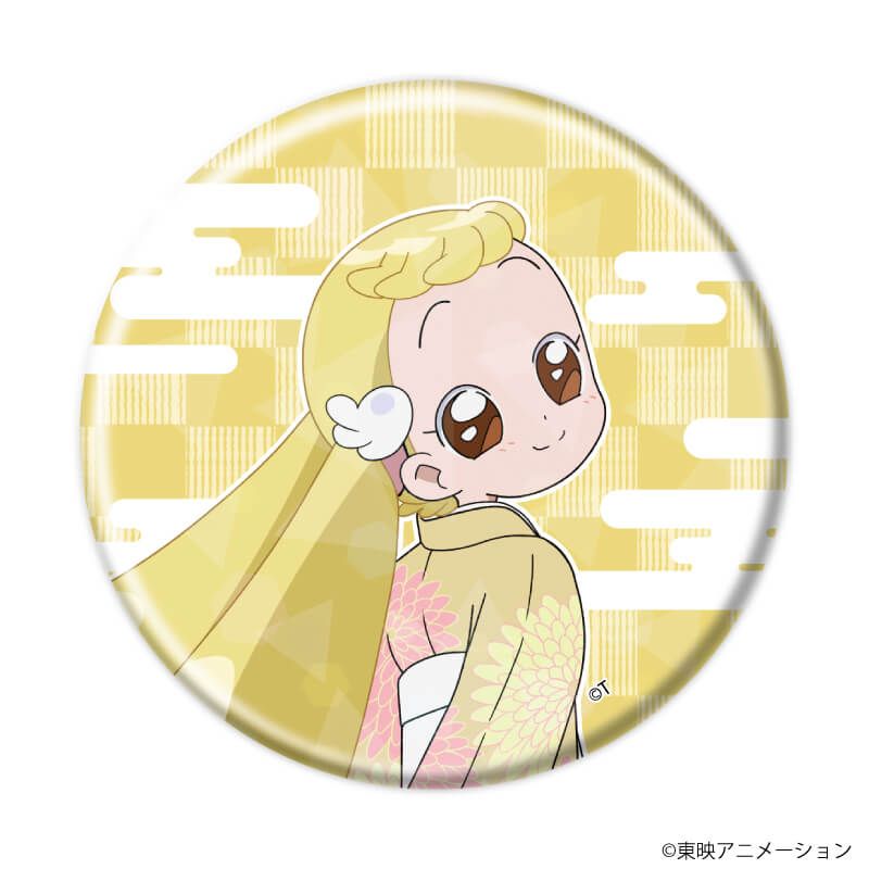 ホログラム缶バッジ(57mm)「おジャ魔女どれみドッカ～ン！」01/袴・番傘ver. ブラインド(7種)(描き下ろしイラスト)