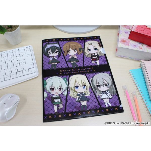 ガールズ＆パンツァー 最終章 ぷちちょこクリアファイル【サブカルファッションver.】