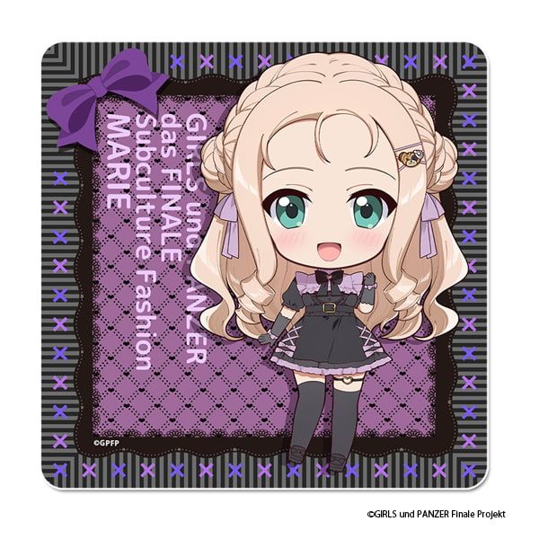 ガールズ＆パンツァー 最終章 ぷちちょこラバーマットコースター【マリー】サブカルファッションver.