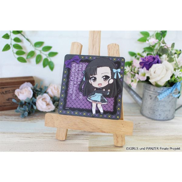 ガールズ＆パンツァー 最終章 ぷちちょこラバーマットコースター【西絹代】サブカルファッションver.