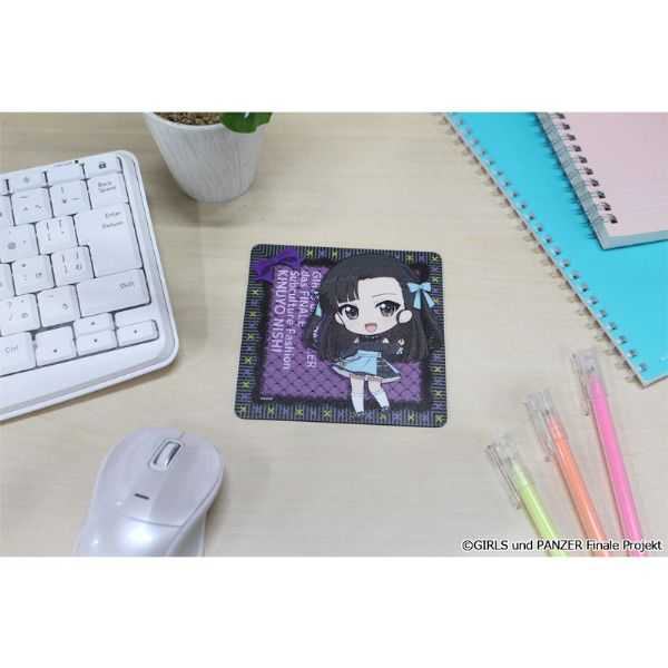 ガールズ＆パンツァー 最終章 ぷちちょこラバーマットコースター【西絹代】サブカルファッションver.