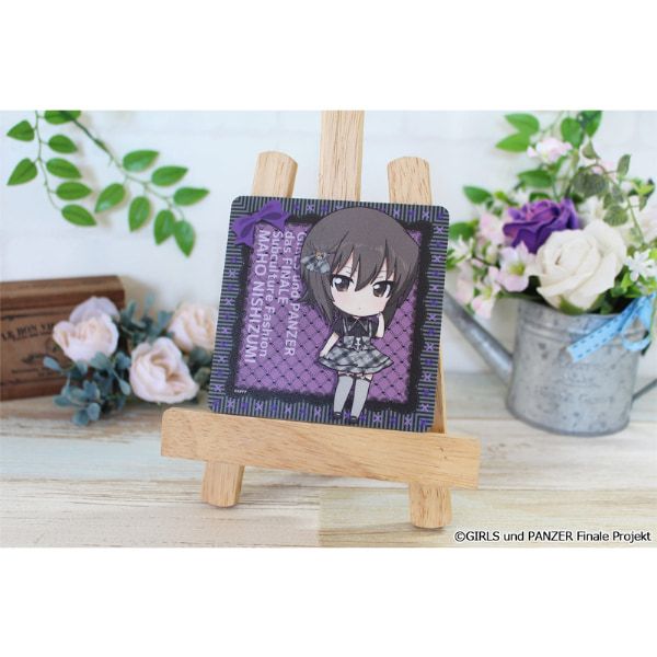 ガールズ＆パンツァー 最終章 ぷちちょこラバーマットコースター【西住まほ】サブカルファッションver.