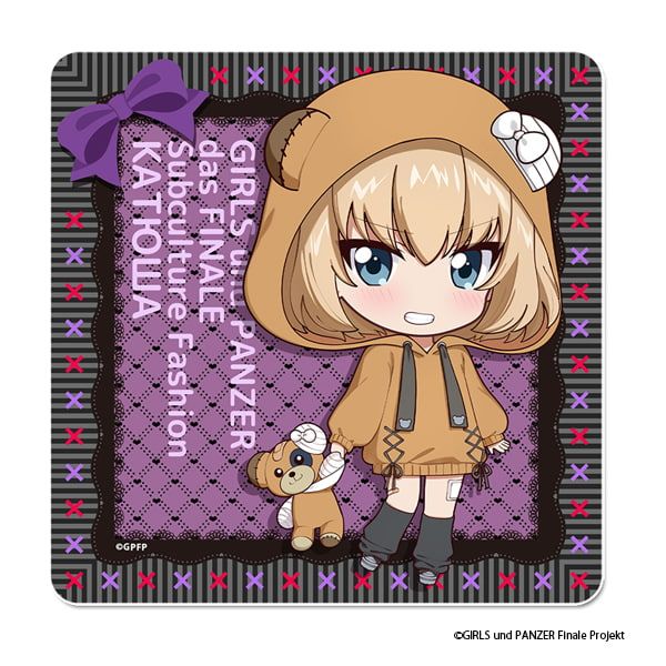 ガールズ＆パンツァー 最終章 ぷちちょこラバーマットコースター【カチューシャ】サブカルファッションver.