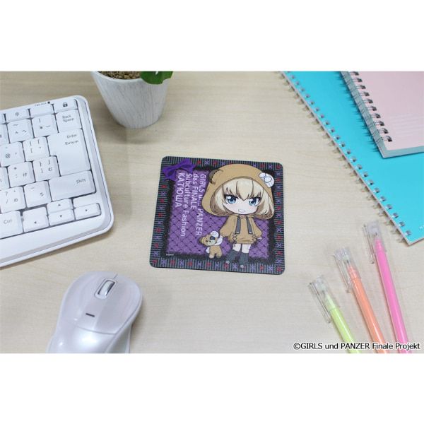 ガールズ＆パンツァー 最終章 ぷちちょこラバーマットコースター【カチューシャ】サブカルファッションver.