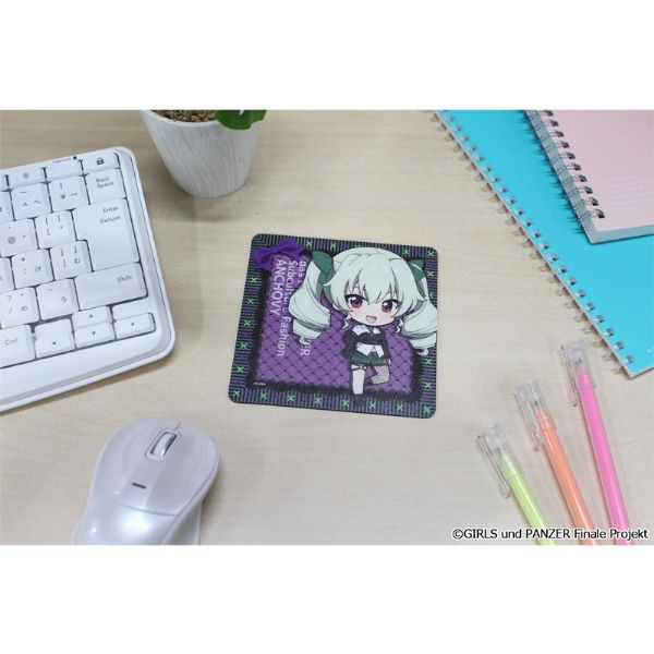 ガールズ＆パンツァー 最終章 ぷちちょこラバーマットコースター【アンチョビ】サブカルファッションver.