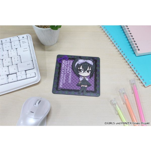 ガールズ＆パンツァー 最終章 ぷちちょこラバーマットコースター【河嶋桃】サブカルファッションver.