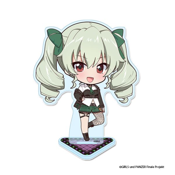 ガールズ＆パンツァー 最終章 ぷちちょこアクリルスタンド【アンチョビ】サブカルファッションver.