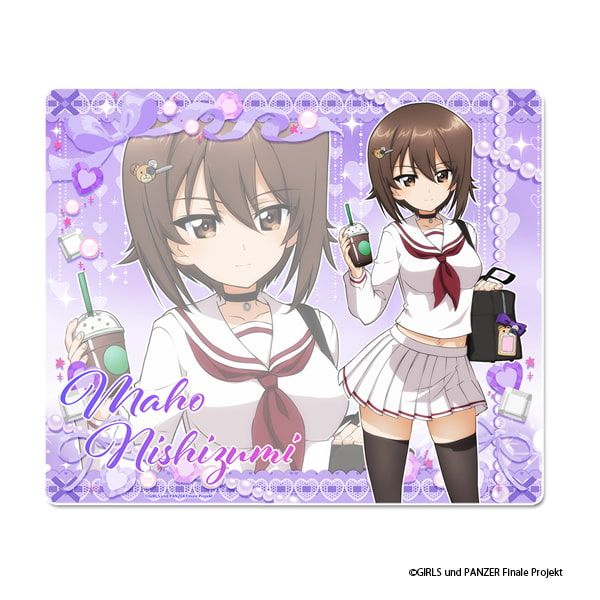 ガールズ＆パンツァー 最終章 描き下ろし マウスパッド【西住まほ】ギャル制服ver.