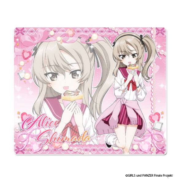 ガールズ＆パンツァー 最終章 描き下ろし マウスパッド【島田愛里寿】ギャル制服ver.