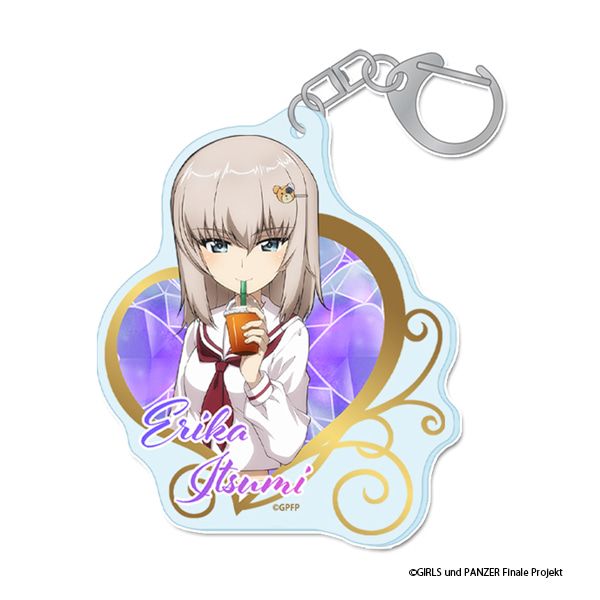 ガールズ＆パンツァー 最終章 描き下ろし アクリルキーホルダー【逸見エリカ】ギャル制服ver.