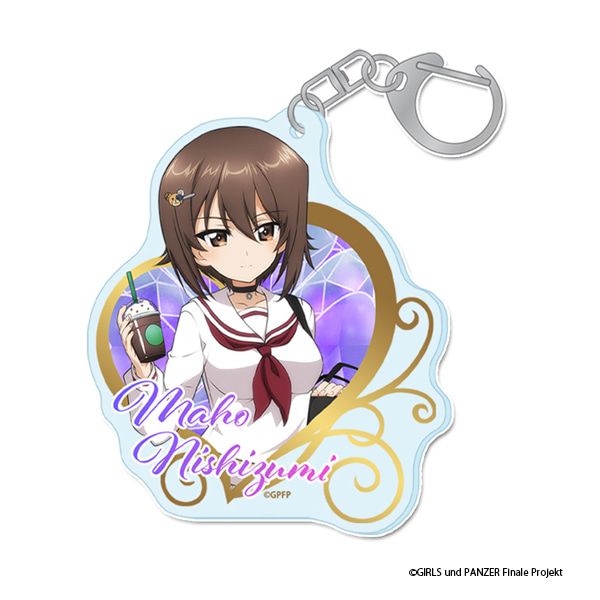 ガールズ＆パンツァー 最終章 描き下ろし アクリルキーホルダー【西住まほ】ギャル制服ver.