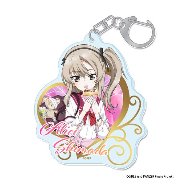 ガールズ＆パンツァー 最終章 描き下ろし アクリルキーホルダー【島田愛里寿】ギャル制服ver.