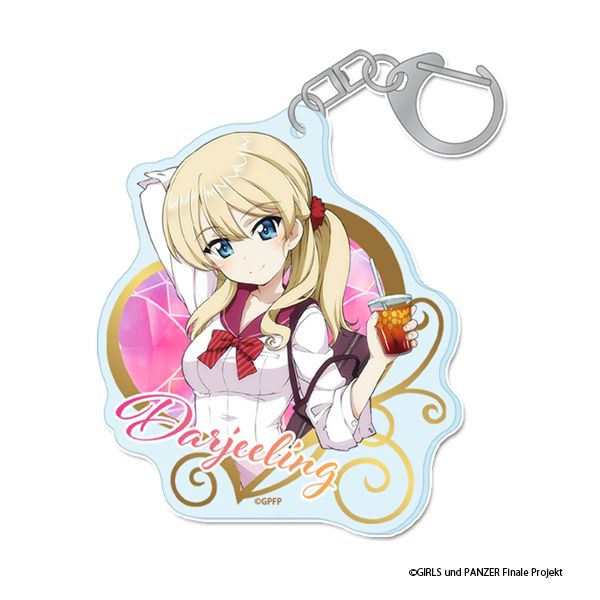 ガールズ＆パンツァー 最終章 描き下ろし アクリルキーホルダー【ダージリン】ギャル制服ver.