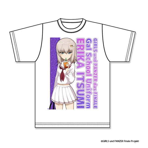 ガールズ＆パンツァー 最終章 描き下ろし グラフィックTシャツ【逸見エリカ】ギャル制服ver.