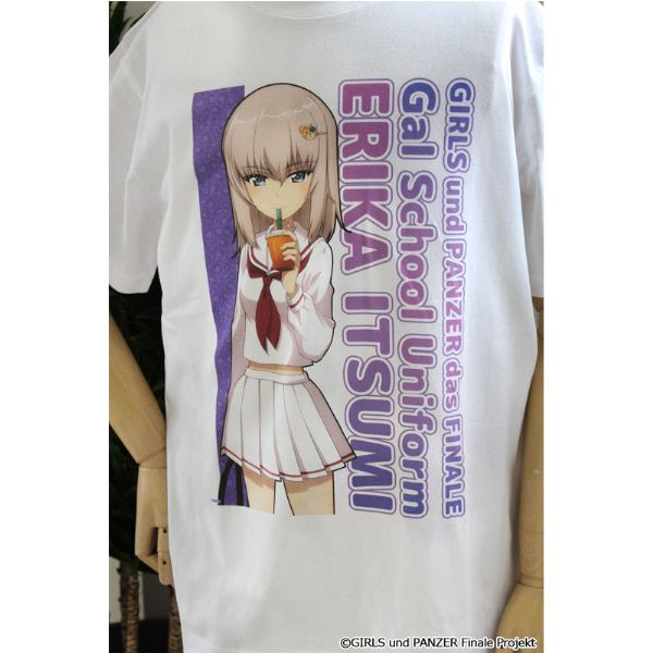 ガールズ＆パンツァー 最終章 描き下ろし グラフィックTシャツ【逸見エリカ】ギャル制服ver.