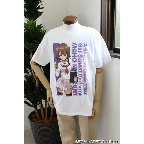 ガールズ＆パンツァー 最終章 描き下ろし グラフィックTシャツ【西住まほ】ギャル制服ver.