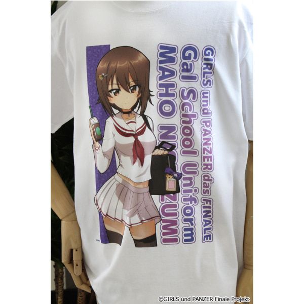 ガールズ＆パンツァー 最終章 描き下ろし グラフィックTシャツ【西住まほ】ギャル制服ver.