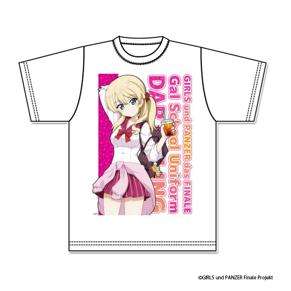 ガールズ＆パンツァー 最終章 描き下ろし グラフィックTシャツ【ダージリン】ギャル制服ver.