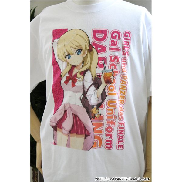 ガールズ＆パンツァー 最終章 描き下ろし グラフィックTシャツ【ダージリン】ギャル制服ver.