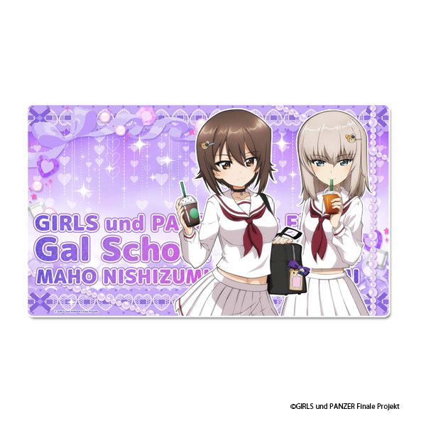 ガールズ＆パンツァー 最終章 描き下ろし デスクマット【西住まほ＆逸見エリカ】ギャル制服ver.