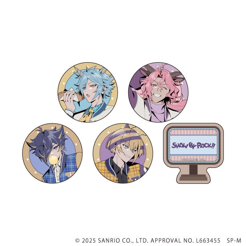 フレークシール(5種セット)「SHOW BY ROCK!!」01/集合デザイン(描き下ろしイラスト)