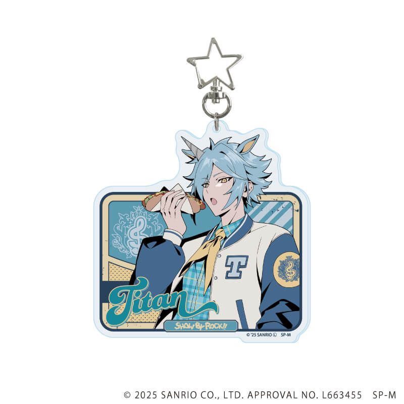 星型ナスカン付きデカアクリルキーホルダー「SHOW BY ROCK!!」05/チタン(描き下ろしイラスト)