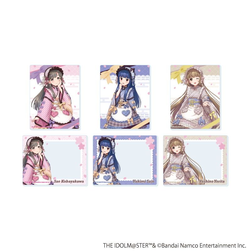 アクリルカード「アイドルマスター シンデレラガールズ」05/和洋可憐ver. コンプリートセット(全6種)(描き下ろしイラスト)