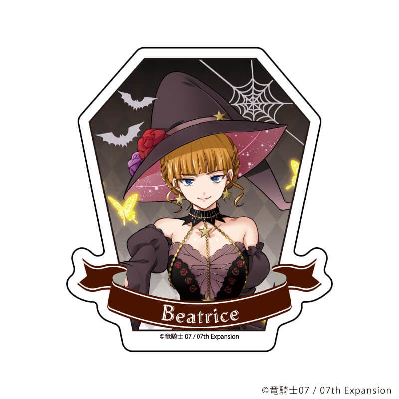 ダイカットステッカー「うみねこのなく頃に」04/ベアトリーチェ ハロウィンver.(描き下ろしイラスト)