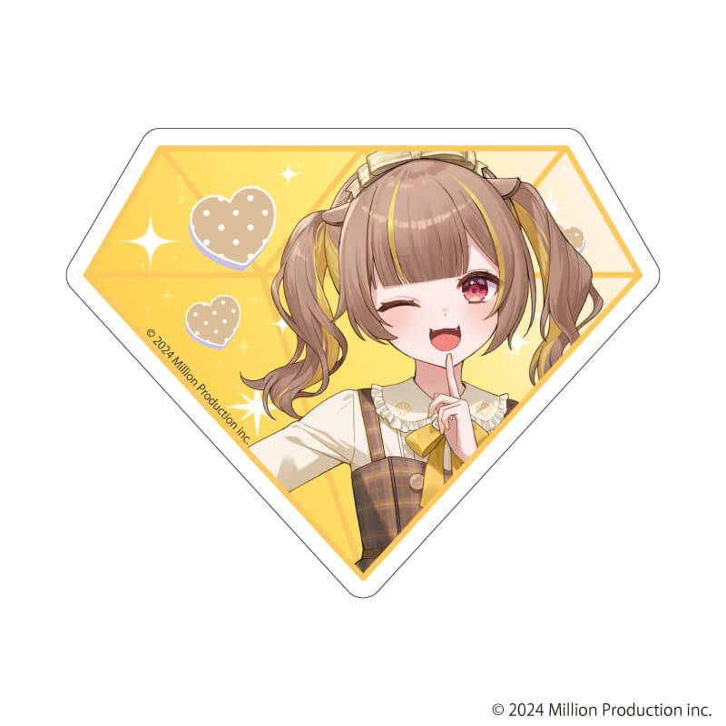 ダイカットステッカー「Million Production」12/音ノ瀬らこ dreamy ver.(描き起こしイラスト)