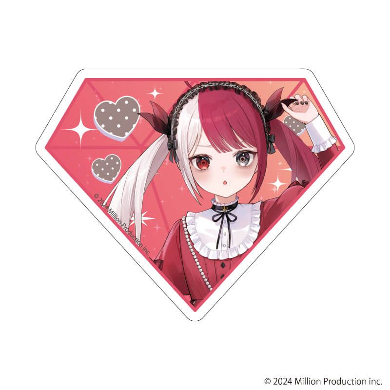 ダイカットステッカー「Million Production」11/あくび・でもんすぺーど dreamy ver.(描き起こしイラスト)