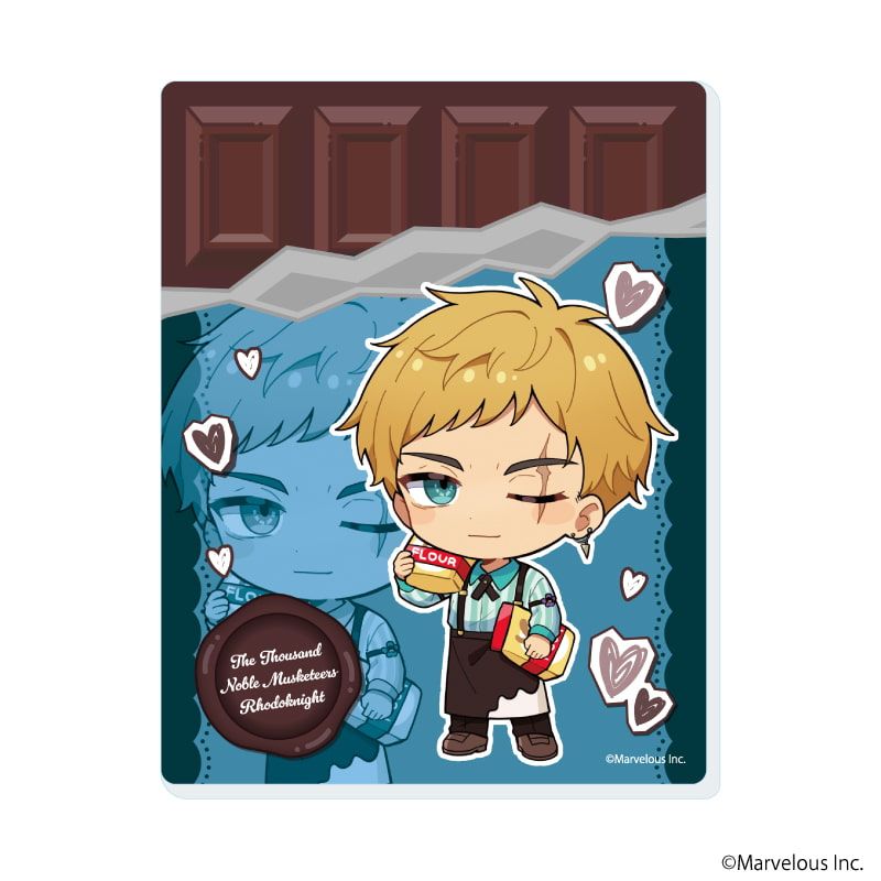 アクリルカード「千銃士:Rhodoknight」04/バレンタインver. コンプリートセット(全10種)(ミニキャライラスト)