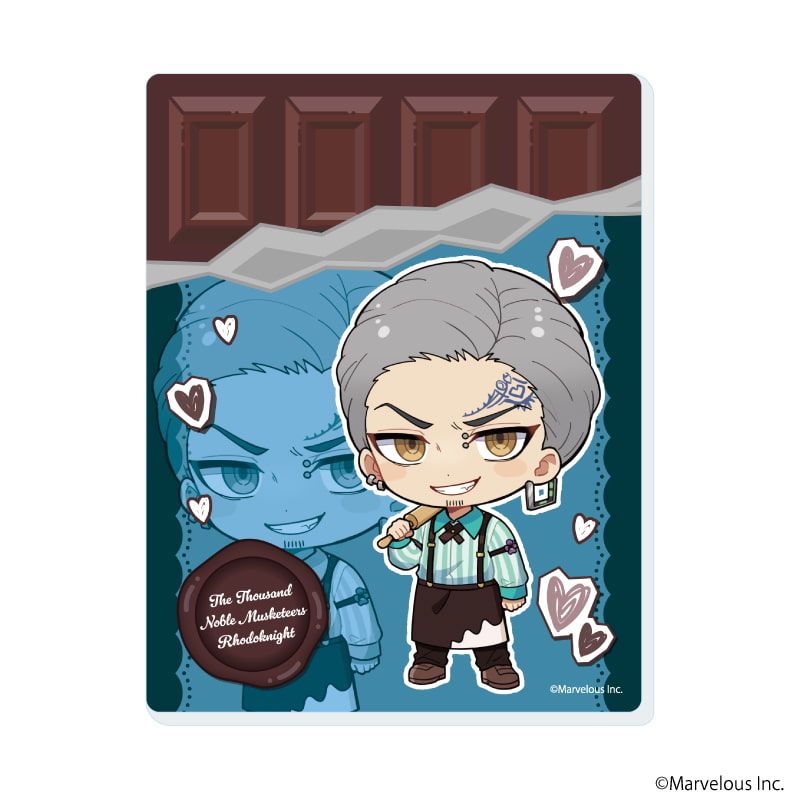 アクリルカード「千銃士:Rhodoknight」04/バレンタインver. コンプリートセット(全10種)(ミニキャライラスト)