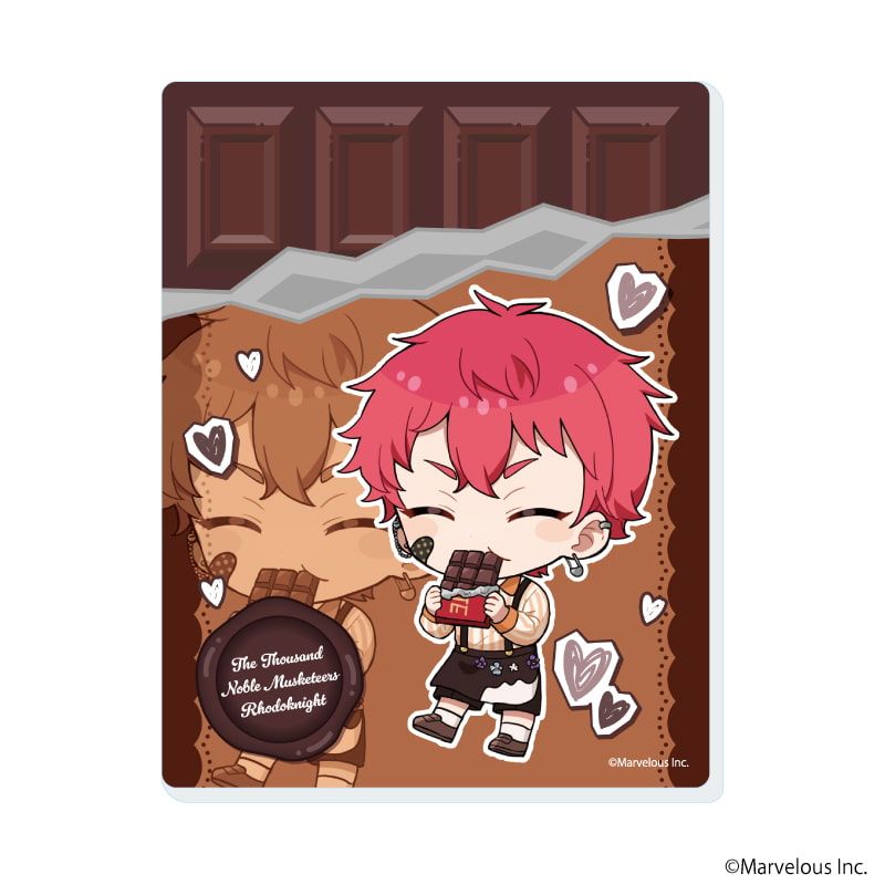 アクリルカード「千銃士:Rhodoknight」04/バレンタインver. コンプリートセット(全10種)(ミニキャライラスト)