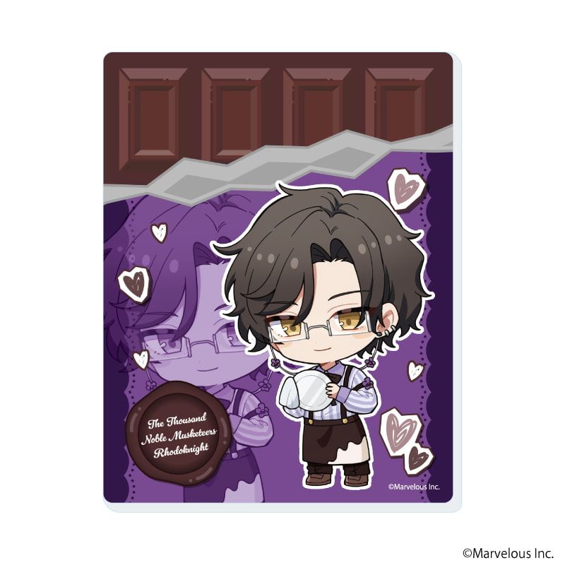 アクリルカード「千銃士:Rhodoknight」04/バレンタインver. コンプリートセット(全10種)(ミニキャライラスト)