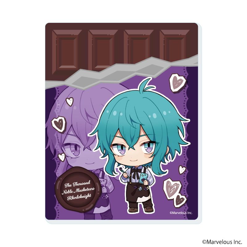 アクリルカード「千銃士:Rhodoknight」04/バレンタインver. コンプリートセット(全10種)(ミニキャライラスト)