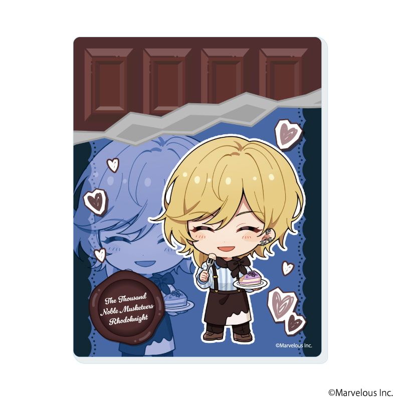 アクリルカード「千銃士:Rhodoknight」03/バレンタインver. コンプリートセット(全10種)(ミニキャライラスト)