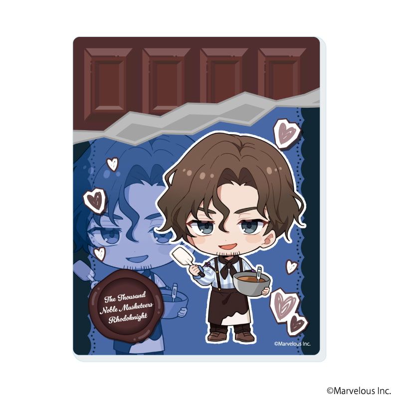 アクリルカード「千銃士:Rhodoknight」03/バレンタインver. コンプリートセット(全10種)(ミニキャライラスト)